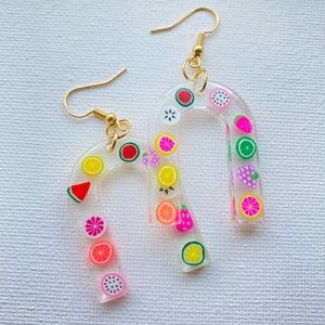 Rainbow Fruit Earrings